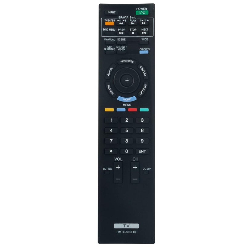 ZdalaMit RM-YD033 RM-YD040 Replace Remote Applicable for Sony Bravia TV KDL-40HX701 KDL-32EX703 KDL-32EX710 KDL-40EX710 KDL-46EX710 KDL-46EX711 KDL-55EX710 KDL-55EX711 KDL-46HX701 KDL-55HX701 KDL-32EX308 - Image 1